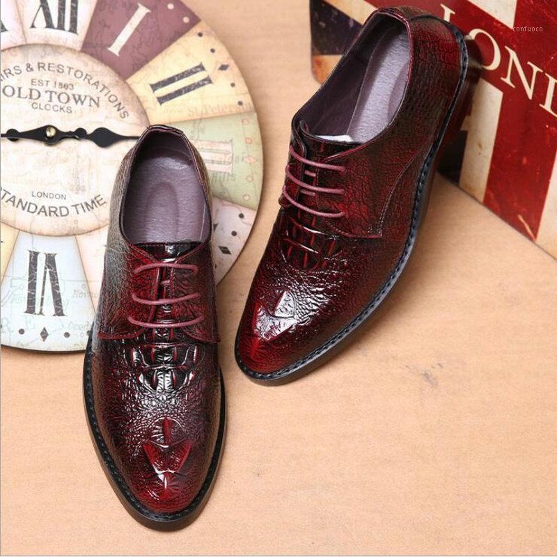 Men Pointed Toe Dress Shoes Crocodile Pattern Leather Shoes Formal Wedding Men's Oxfords LF-711, Black
Men Pointed Toe Dress Shoes Crocodile Pattern Leather Shoes Formal Wedding Men's Oxfords LF-711, Black