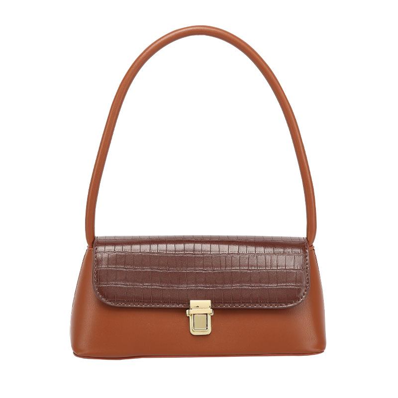 Women's bag 2021 new wild crocodile pattern French stick armpit bag fashion retro shoulder simple fashion ladies hand, Black
Women's bag 2021 new wild crocodile pattern French stick armpit bag fashion retro shoulder simple fashion ladies hand, Black