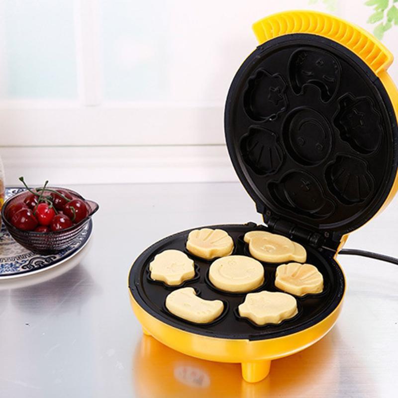 Household automatic cake machine Cartoon mini children bread maker Double-sided Baking breakfast machine1
Household automatic cake machine Cartoon mini children bread maker Double-sided Baking breakfast machine1