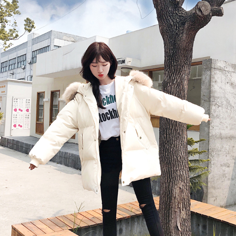 2021 Winter Women' Coat the New Lady Down Female Padded Jacket Loose Hooded Overcoat Thick Cotton Overwear A104 Ooug, Black
2021 Winter Women' Coat the New Lady Down Female Padded Jacket Loose Hooded Overcoat Thick Cotton Overwear A104 Ooug, Black