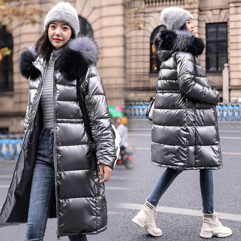 Winter Women Parkas new fashion hooded fur collar thick winter Parka Women jacket waterproof warm 30 degrees winter jacket 201019