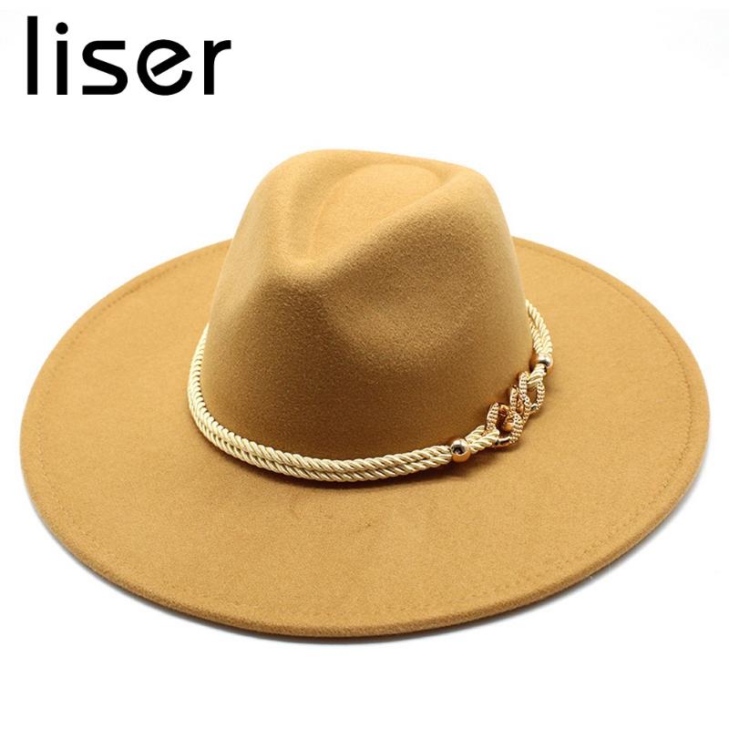 LISER Four Seasons Female Fedora British Style Cotton Jazz Hats Golden Strap Decoration Party Fashion, White
LISER Four Seasons Female Fedora British Style Cotton Jazz Hats Golden Strap Decoration Party Fashion, White