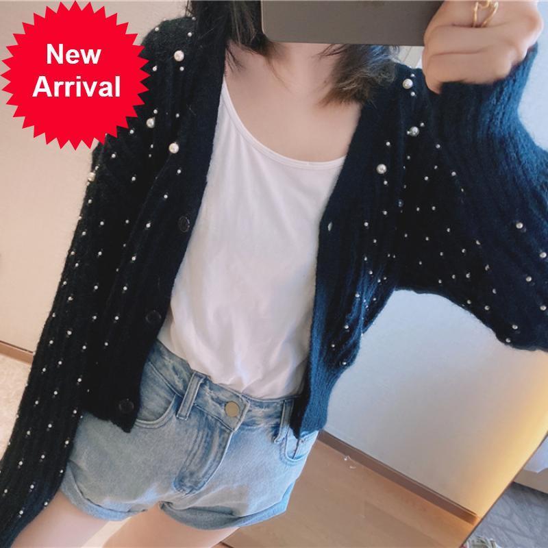 New Autumn 2021 Mark Women's Wears in Frizzy Fancy Pearl Luxury Elegant Black Wihte Sweater Shirt Cardigan Short Coat V9U5, Gray
New Autumn 2021 Mark Women's Wears in Frizzy Fancy Pearl Luxury Elegant Black Wihte Sweater Shirt Cardigan Short Coat V9U5, Gray
