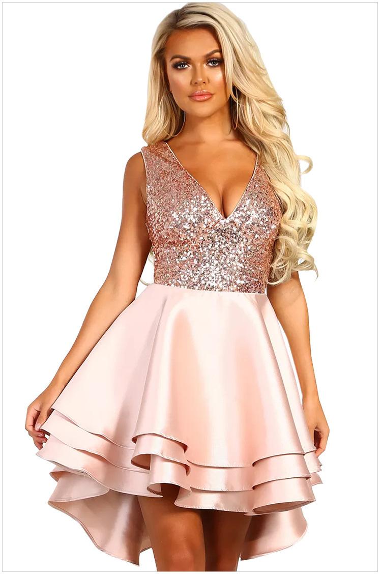 2020 Summer New Arrival Front Short Back Long Bodycon Backless Dress V Neck Sexy Dress Sequins Irregular Layers Free Shipping, Black
2020 Summer New Arrival Front Short Back Long Bodycon Backless Dress V Neck Sexy Dress Sequins Irregular Layers Free Shipping, Black