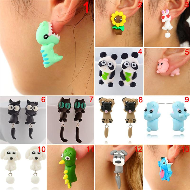 Stud Soft Animal Earrings For Women Hanging Cute 3D Cartoon Colorful Jewelry Lovely Flower Panda Pig Dog Cat Stitch
Stud Soft Animal Earrings For Women Hanging Cute 3D Cartoon Colorful Jewelry Lovely Flower Panda Pig Dog Cat Stitch