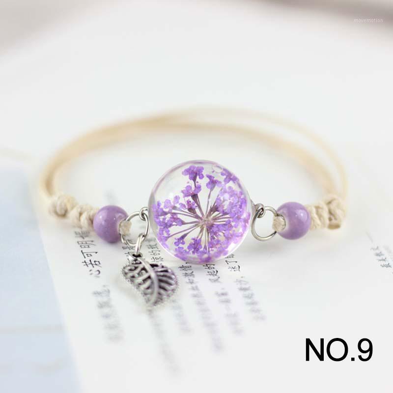 Korean Fashion Bracelets Glass Ball Handmade Dried Flower Bracelet Women Plant Specimens Friends Gift Hand Accessories Jewelry1, Golden;silver
Korean Fashion Bracelets Glass Ball Handmade Dried Flower Bracelet Women Plant Specimens Friends Gift Hand Accessories Jewelry1, Golden;silver