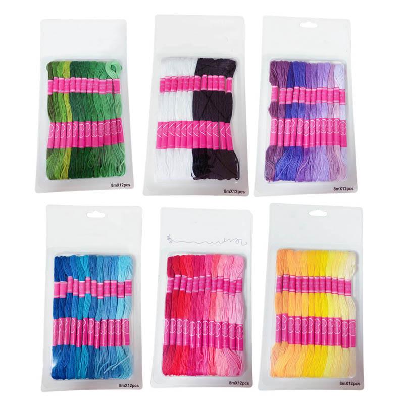 Cross Stitch Cotton Sewing Skeins Gradient Color DIY Sewing Tools Floss Kit Similar DMC Thread 12Pcs Embroidery Thread
Cross Stitch Cotton Sewing Skeins Gradient Color DIY Sewing Tools Floss Kit Similar DMC Thread 12Pcs Embroidery Thread