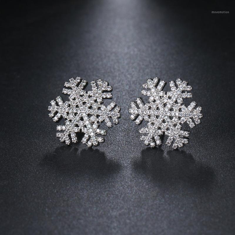 LZX New Fashion Snowflake Shape Earring White Gold Color Cubic Zirconia Crystal Stud Earrings For Women Party Jewelry Brinco1
LZX New Fashion Snowflake Shape Earring White Gold Color Cubic Zirconia Crystal Stud Earrings For Women Party Jewelry Brinco1