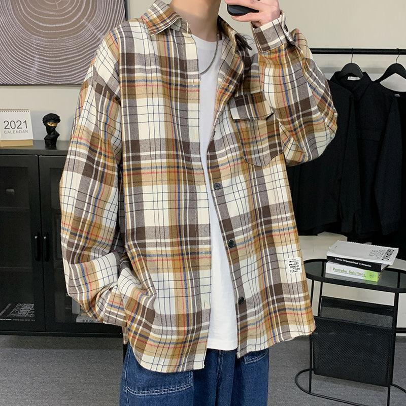2021 Spring New Arrivals Men's Trendy Tops Popular Japanese Plaid Shirt Thin Green camisa Free shipping
2021 Spring New Arrivals Men's Trendy Tops Popular Japanese Plaid Shirt Thin Green camisa Free shipping