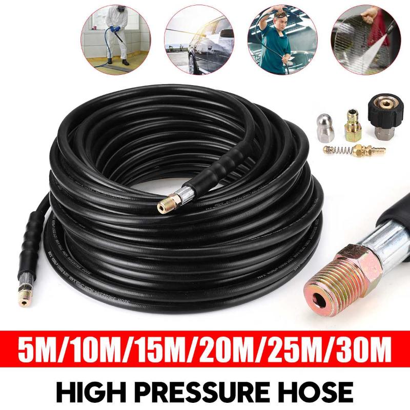 5/10/15/20/25/30m High Pressure Water Cleaning Hose Car Washer Pipe Line Cleaning Kit Sewage Jet Hose Pipe Cleaner
5/10/15/20/25/30m High Pressure Water Cleaning Hose Car Washer Pipe Line Cleaning Kit Sewage Jet Hose Pipe Cleaner