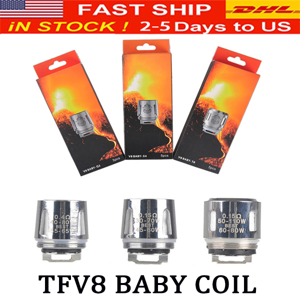 TFV8 Baby Coil head V8 Baby Replacment T8 T6 X4 M2 Q2 0.4ohm 0.6ohm For TFV8 Baby Tank Standard Version DHL
TFV8 Baby Coil head V8 Baby Replacment T8 T6 X4 M2 Q2 0.4ohm 0.6ohm For TFV8 Baby Tank Standard Version DHL