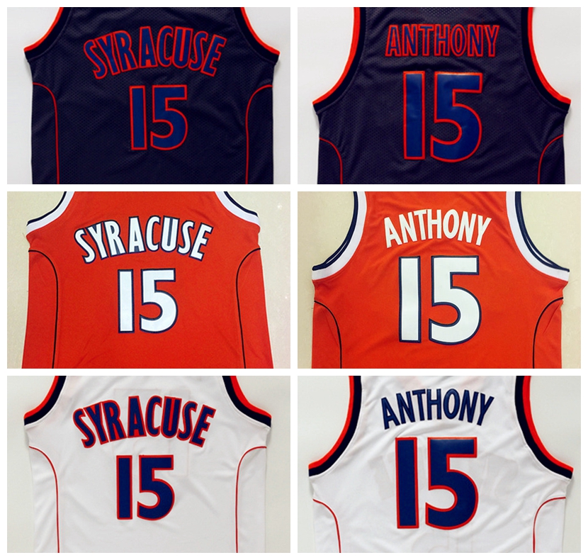 Best Quality Syracuse College NCAA Jersey #15 Carmelo Anthony Jersey Black White Mens Carmelo Anthony College Basketball Jerseys Stitched
Best Quality Syracuse College NCAA Jersey #15 Carmelo Anthony Jersey Black White Mens Carmelo Anthony College Basketball Jerseys Stitched