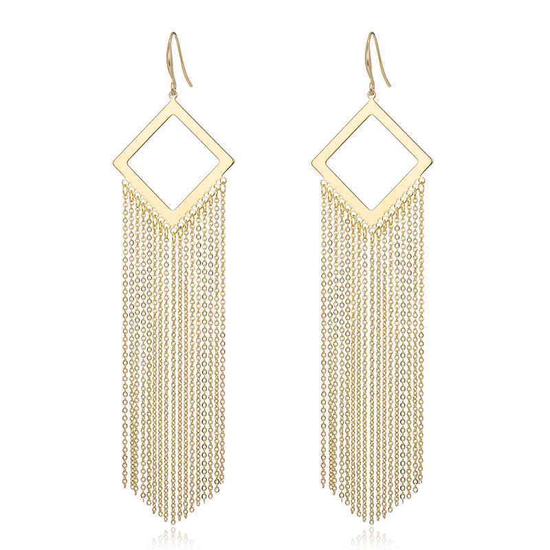 Long Tassel Square Drop Earring for Women Retro New Alloy Pendant Earrings Fashion Jewelry boucle d'oreille femme 2021
Long Tassel Square Drop Earring for Women Retro New Alloy Pendant Earrings Fashion Jewelry boucle d'oreille femme 2021