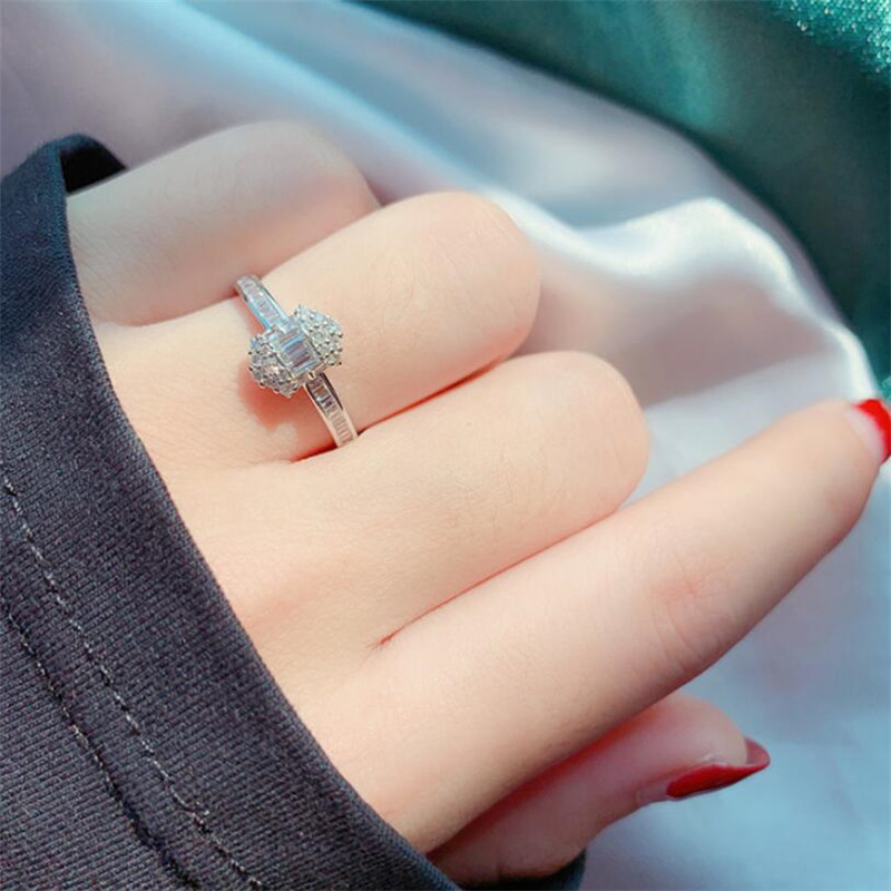 Size 6-10: Sterg Sier Princess Cut White Topaz CZ Dia Wedding Band Ring 4d81