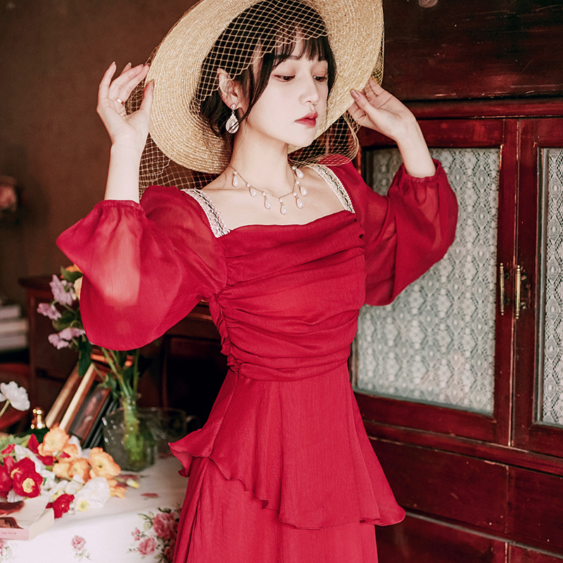 2021 Chiffon for Women Dressed in Summer Embroidery Ankle-length Adjustment and Extension Sleeve Party Long Red Dress Q43h
2021 Chiffon for Women Dressed in Summer Embroidery Ankle-length Adjustment and Extension Sleeve Party Long Red Dress Q43h