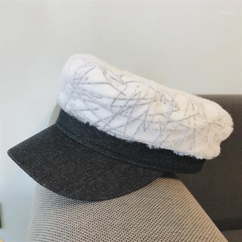 Women Hat Cap Female Flat Beret Cap Octagon Hat Autumn Winter Patchwork White And Black Gorras Casquette1
Women Hat Cap Female Flat Beret Cap Octagon Hat Autumn Winter Patchwork White And Black Gorras Casquette1