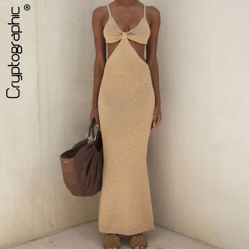 Cryptographic Spaghetti Strap Sexy Backless Maxi Dresses Sleeveless Sexy Women Dresses Party Club Elegant Hollow Dress Sundress, Apricot
Cryptographic Spaghetti Strap Sexy Backless Maxi Dresses Sleeveless Sexy Women Dresses Party Club Elegant Hollow Dress Sundress, Apricot