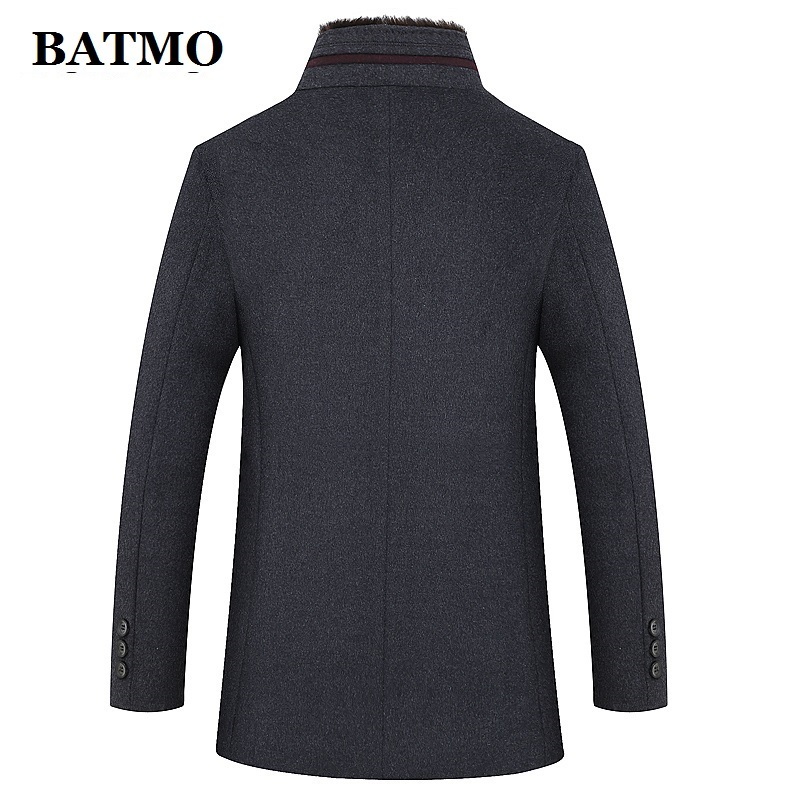 BATMO arrival winter high quality wool casual trench coat menmen's thicked wool jackets plus-size M-6XL 1658 201128