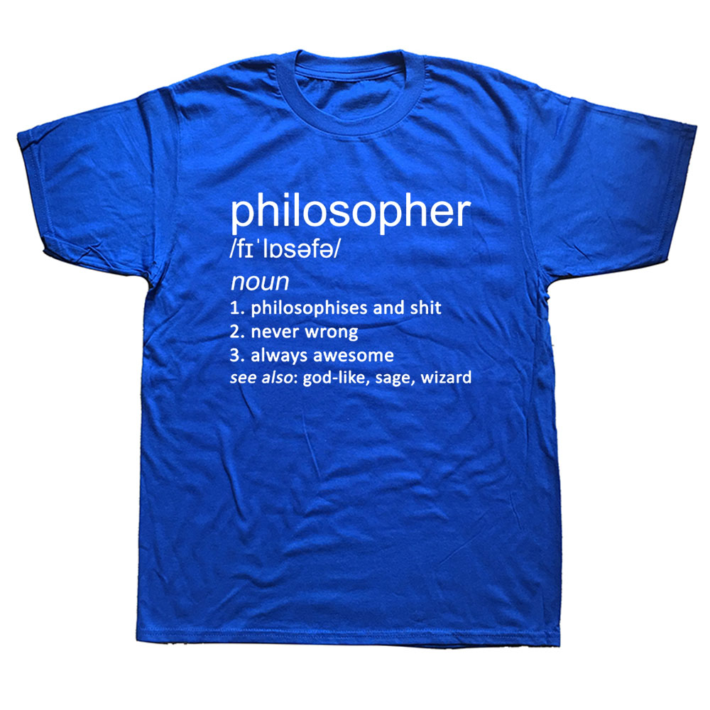 Philosopher Joke Definition Mens T-Shirt Philosophy Birthday Funny Unisex Graphic Fashion New Cotton Short Sleeve T Shirts, Pueple
Philosopher Joke Definition Mens T-Shirt Philosophy Birthday Funny Unisex Graphic Fashion New Cotton Short Sleeve T Shirts, Pueple