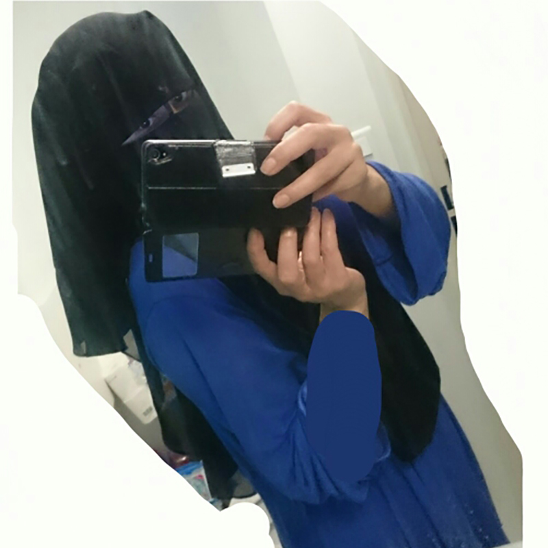 Muslim Bandana Scarf Islamic 3 layers Niqab Burqa Bonnet Hijab Cap Veil Headwear Black Face Cover Abaya Style Wrap Head Covering 201026