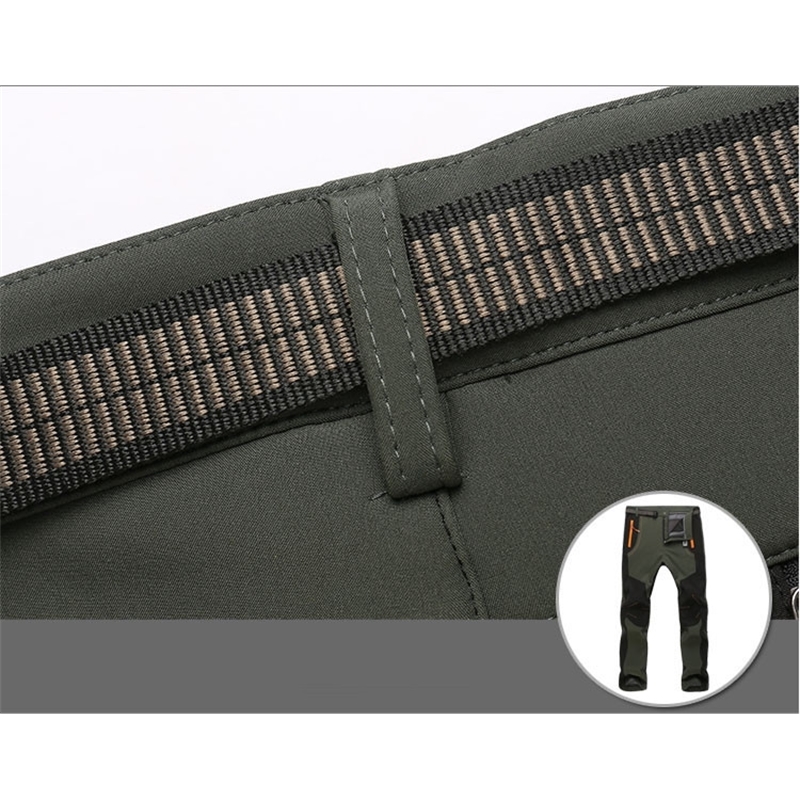 Men's Winter Warm Fleece Shark Skin Cargo Pants Women Stretch Waterproof Casual Pants Sweatpants Tactical Army Work Pants S-5XL 201027
