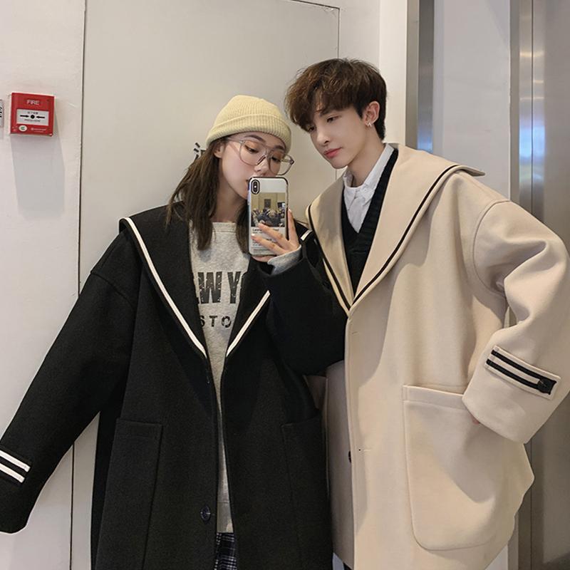 Men' Wool Blends Overcoat College Style Casual Loose Turn-down Collar Trench Coat Single Breasted B43, Beige
Men' Wool Blends Overcoat College Style Casual Loose Turn-down Collar Trench Coat Single Breasted B43, Beige