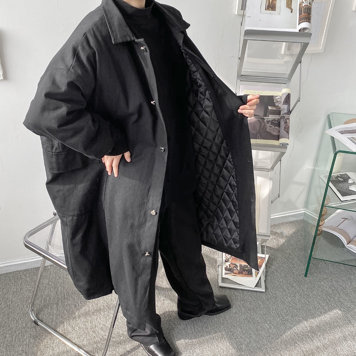 Cotton 2021 Male Autumn and Winter New Style Niche Quilted Thick Coat Fashion Young Men's Clothes CQMT, Black
Cotton 2021 Male Autumn and Winter New Style Niche Quilted Thick Coat Fashion Young Men's Clothes CQMT, Black