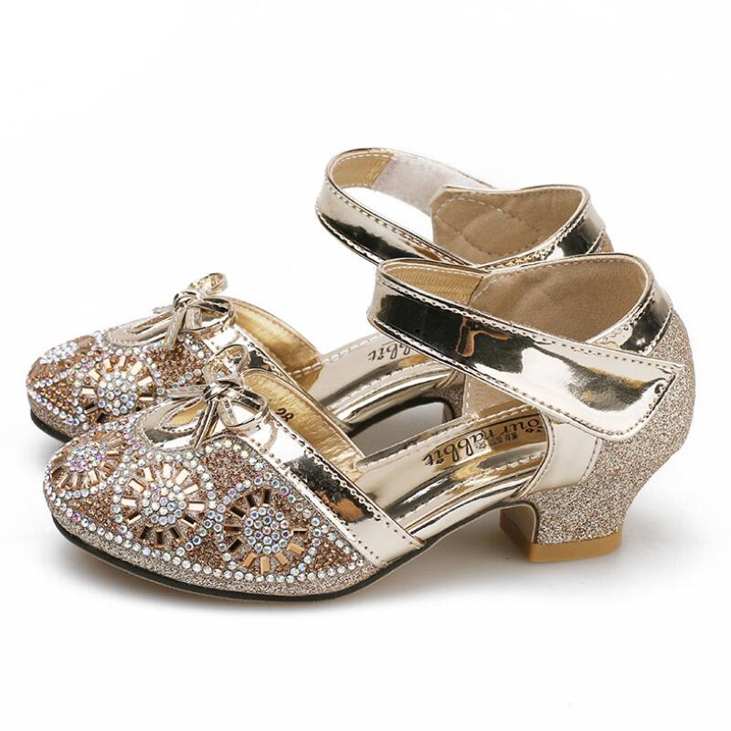 SKHEK Fashion Girls Sandals Kids Rhinestone Glitter Princess Dance High Heel Shoes With Butterfly For Girls Party Sandalias, Gold
SKHEK Fashion Girls Sandals Kids Rhinestone Glitter Princess Dance High Heel Shoes With Butterfly For Girls Party Sandalias, Gold