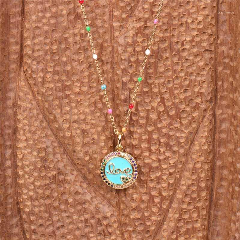 "LOVE" Round Stainless Steel Pendant Necklace Colorful Crystal Clavicle Chain Women's Fashion Jewelry Gifts for Women1
"LOVE" Round Stainless Steel Pendant Necklace Colorful Crystal Clavicle Chain Women's Fashion Jewelry Gifts for Women1