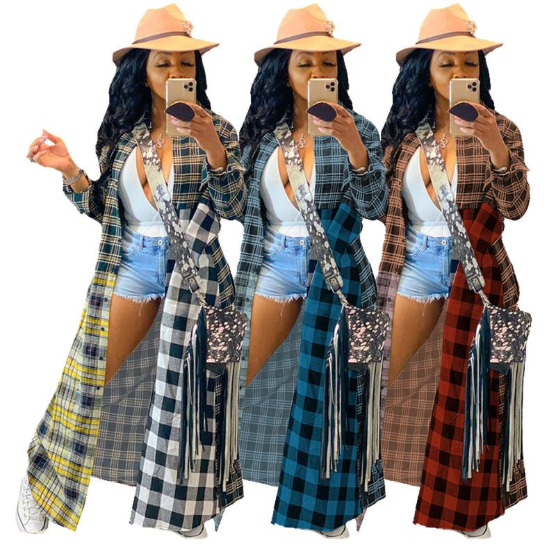 Sexy Plaid Jackets for Women Plus Size Fashion Fall Long Sleeve Outwear Clothing Elegant Streetwear Oversized Top Blouse Coats, Blue
Sexy Plaid Jackets for Women Plus Size Fashion Fall Long Sleeve Outwear Clothing Elegant Streetwear Oversized Top Blouse Coats, Blue