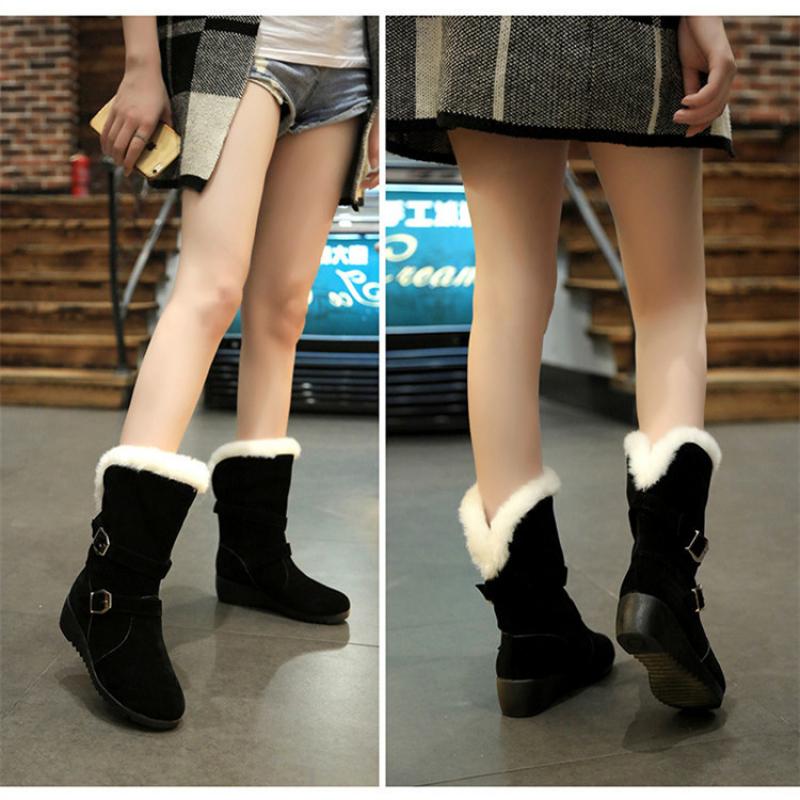 SWYIVY Women's Shoes Snow Boots Woman 2020 Winter Boots Women Plush Mid Calf Wedge Shoes Black Fur Warm Ladies Female Shoe
SWYIVY Women's Shoes Snow Boots Woman 2020 Winter Boots Women Plush Mid Calf Wedge Shoes Black Fur Warm Ladies Female Shoe