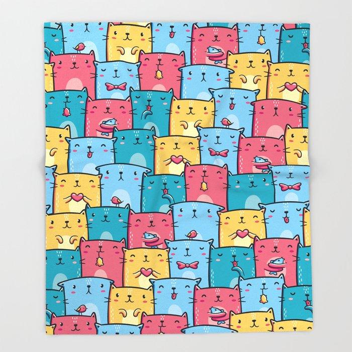 Colored Cats Throw Blanket Portable Soft Picnic Blanket Warm Sofa Bed Sheets Flannel for Bed
Colored Cats Throw Blanket Portable Soft Picnic Blanket Warm Sofa Bed Sheets Flannel for Bed