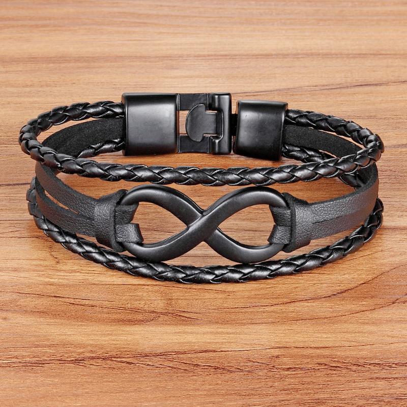 TYO Brand Vintage Symbol Infinity Charm Bracelet Bangle Classic Buckle friendship Genuine Leather Men Women Bracelets
TYO Brand Vintage Symbol Infinity Charm Bracelet Bangle Classic Buckle friendship Genuine Leather Men Women Bracelets