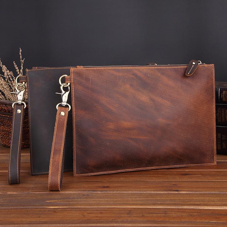 New leather men's hand bag multi function retro business envelope bag leisure hand for men, See chart
New leather men's hand bag multi function retro business envelope bag leisure hand for men, See chart