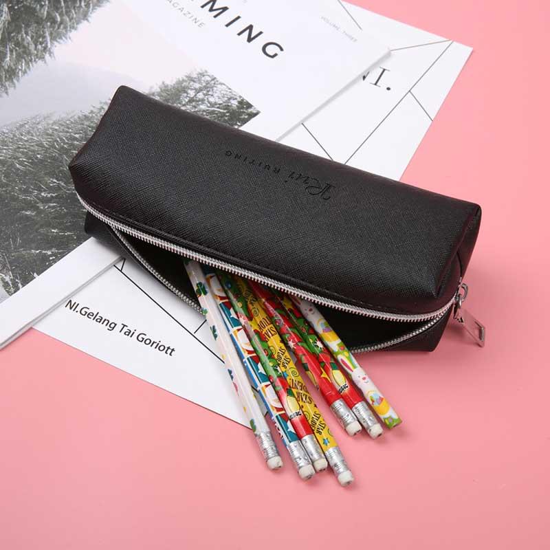 Leather Pencil Case Simple Black High Capacity Business Pencilcase For Kids School Office Gift Supplies Creative Stationery
Leather Pencil Case Simple Black High Capacity Business Pencilcase For Kids School Office Gift Supplies Creative Stationery