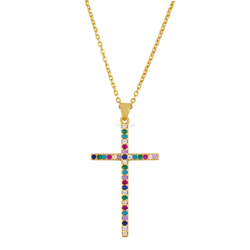 18k gold cross Necklace fashion diamond pendant chains women mens jewelry will and sandy gift
18k gold cross Necklace fashion diamond pendant chains women mens jewelry will and sandy gift