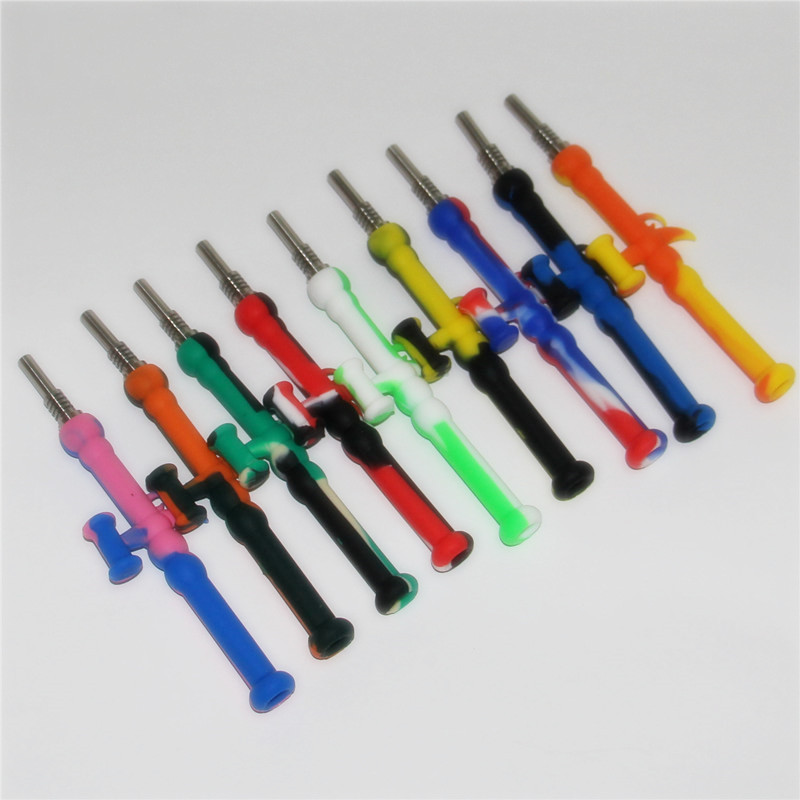 5pcs Silicone Nectar nector Collector kit Concentrate smoke Pipe with GR2 Titanium Tip Dab Straw Oil Rigs smoking hand pipes
5pcs Silicone Nectar nector Collector kit Concentrate smoke Pipe with GR2 Titanium Tip Dab Straw Oil Rigs smoking hand pipes