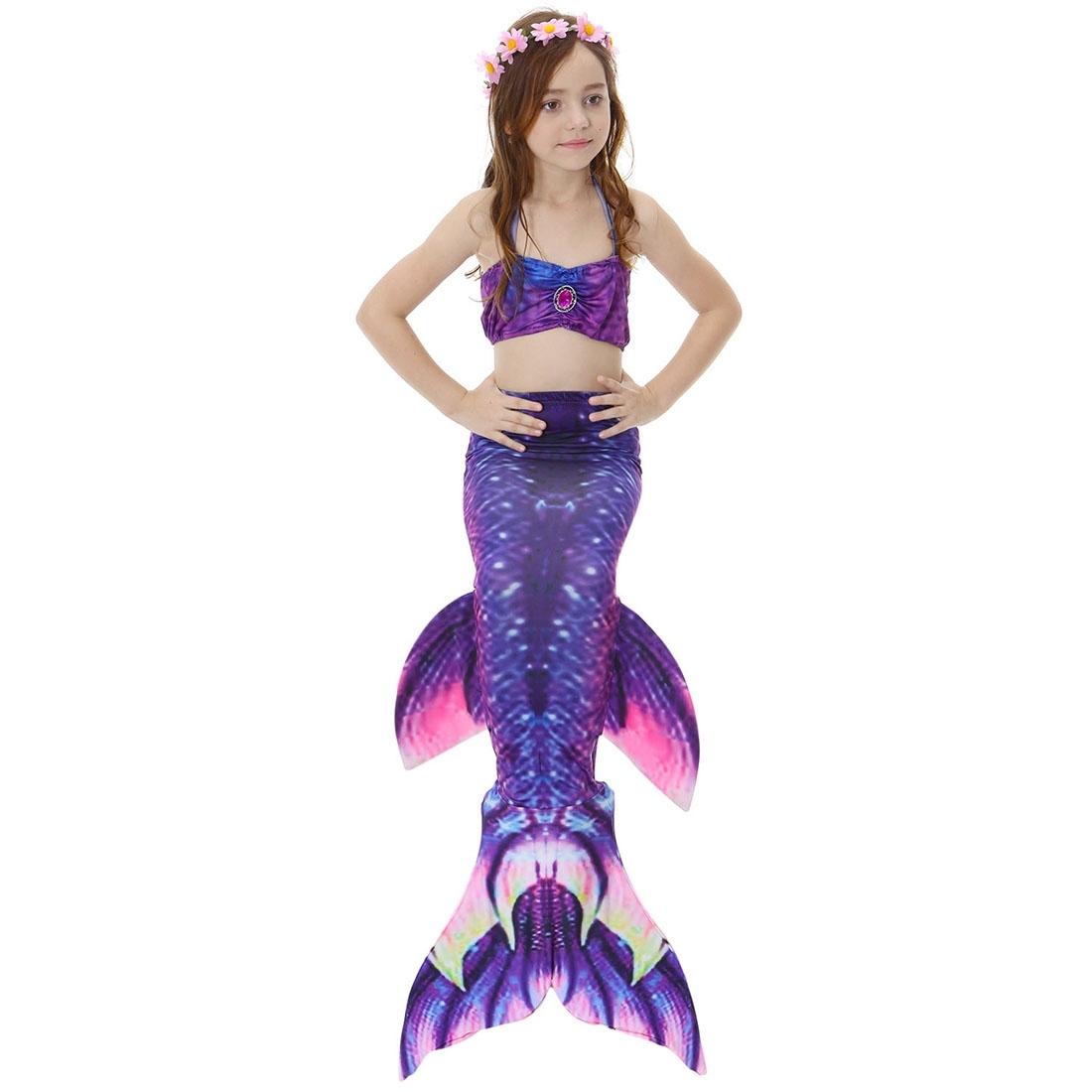 3 PCS Sets Children Swimming Mermaid Tails Bikini Cosplay Mermaid Swimwear Size 140
3 PCS Sets Children Swimming Mermaid Tails Bikini Cosplay Mermaid Swimwear Size 140