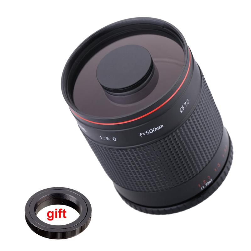500mm f/8.0 Camera Telephoto Manual Mirror Lens + T2 Mount Adapter Ring for Canon Nikon Pentax Olympus Sony A6300 A7RII DSLR
500mm f/8.0 Camera Telephoto Manual Mirror Lens + T2 Mount Adapter Ring for Canon Nikon Pentax Olympus Sony A6300 A7RII DSLR