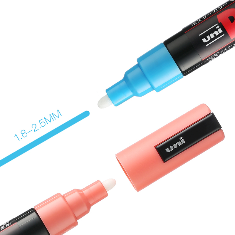 UNI POSCA PC1M PC3M PC5M POP Poster Advertising Pen HandPainted Comic Drawing Round Head WaterBased 2011282731725