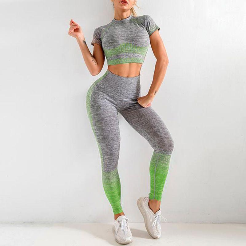 Women 2 Piece Workout Outfits Set Short Sleeve Crop Top BuLift Leggings Pants Colorblock Seamless Knit Yoga Tracksuit1, Blue
Women 2 Piece Workout Outfits Set Short Sleeve Crop Top BuLift Leggings Pants Colorblock Seamless Knit Yoga Tracksuit1, Blue