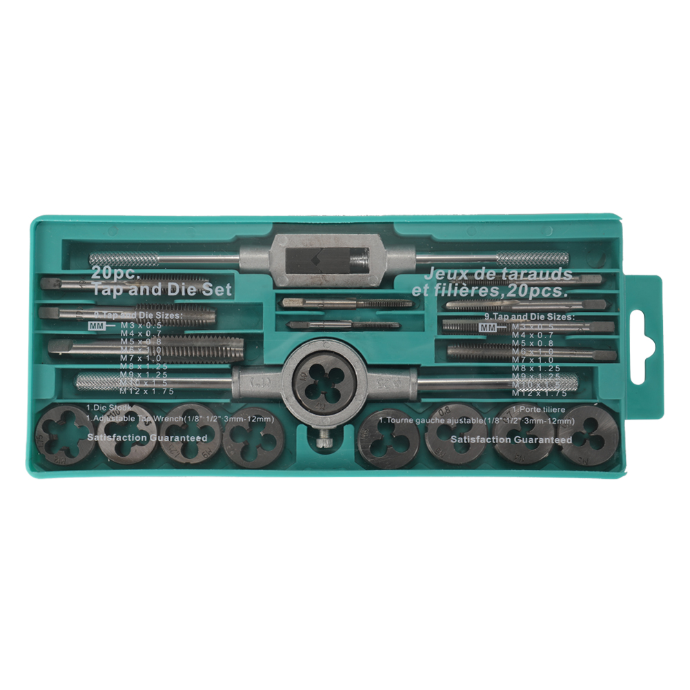 Alloy Steel Tap and Die Set with Adjustable Wrench Twisted Hand Tools Hands Screw Taps
Alloy Steel Tap and Die Set with Adjustable Wrench Twisted Hand Tools Hands Screw Taps