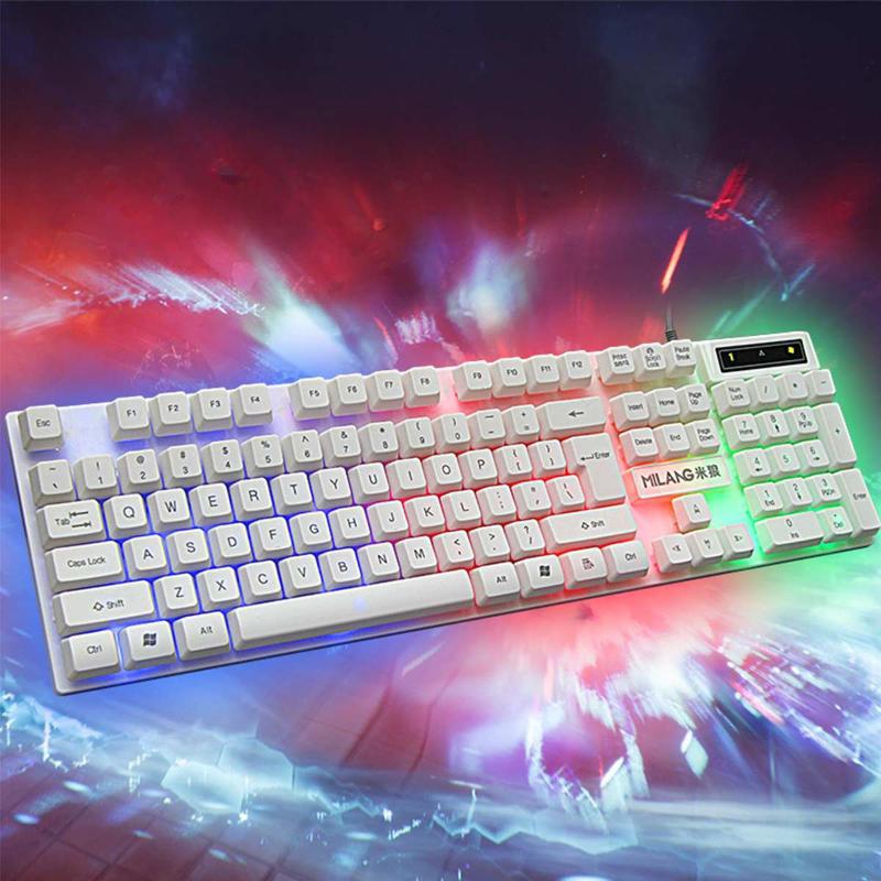 LEORY 104 Keys Wired Gaming Keyboard and Mouse Set Colorful LED Backlit USB Gaming Keyboard Mouse for Laptop PC Gamers 
LEORY 104 Keys Wired Gaming Keyboard and Mouse Set Colorful LED Backlit USB Gaming Keyboard Mouse for Laptop PC Gamers
