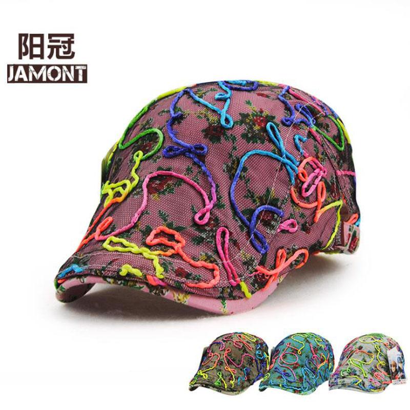 JAMONT lace women berets hat sun visor cotton casual floral flat peaked cap planas gorras summer lady newsboy bone sunhat, As shown
JAMONT lace women berets hat sun visor cotton casual floral flat peaked cap planas gorras summer lady newsboy bone sunhat, As shown