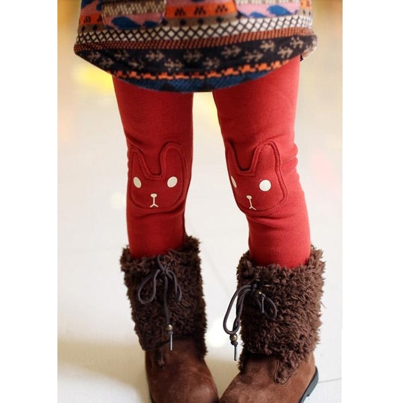 Winter Girls Leggings Thicken Leggins For Kids Fleece Children Pants Warm 2-8 Years Casual Pants Clothing LJ201019