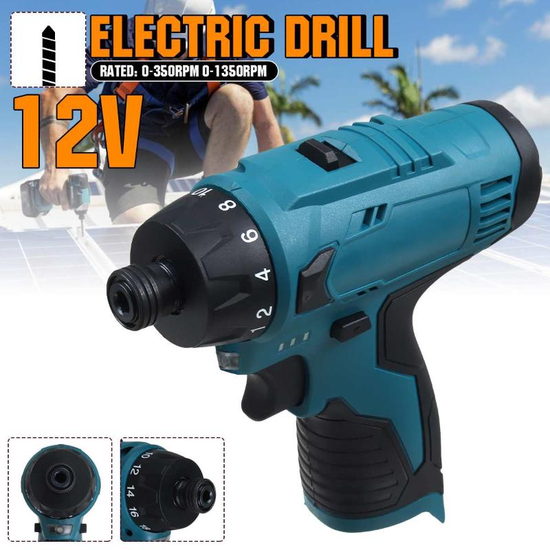 12V Two-speed adjustable Electric Drill Cordless Electric Screwdriver with Self-locking chuck LED lights for Bosch Battery
12V Two-speed adjustable Electric Drill Cordless Electric Screwdriver with Self-locking chuck LED lights for Bosch Battery
