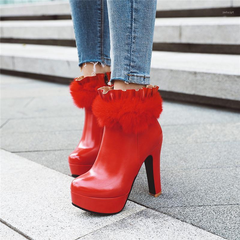 YMECHIC Fashion 2021 Winter High Heel Boots Ruffles Fur Designer Womens Party Bride Wedding Shoes Red White Platform Ankle Boots1, Black
YMECHIC Fashion 2021 Winter High Heel Boots Ruffles Fur Designer Womens Party Bride Wedding Shoes Red White Platform Ankle Boots1, Black