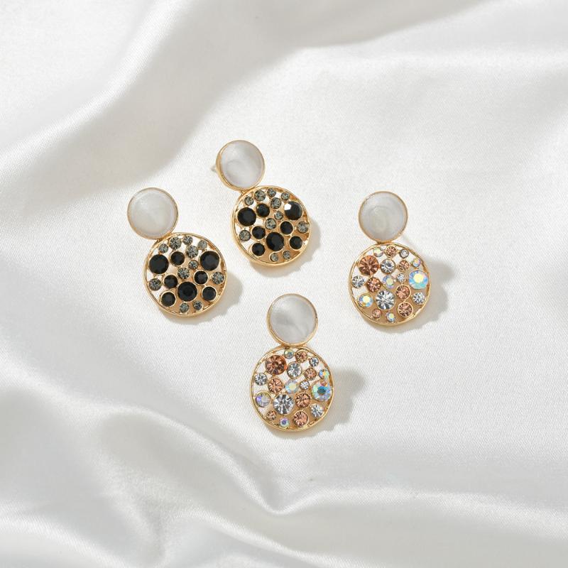 MESTILO New Cute Gold Color Geometric Double Round Hollow Small Multicolor Rhinestone Drop Earrings Classic Jewelry Girl Gift
MESTILO New Cute Gold Color Geometric Double Round Hollow Small Multicolor Rhinestone Drop Earrings Classic Jewelry Girl Gift