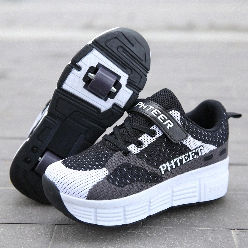 Black 31-42 Children Junior Roller Skate Shoes Kids Sneakers With One Two 2020 Boys Girls Wheels Shoes Adult Casual boys #uO1I
Black 31-42 Children Junior Roller Skate Shoes Kids Sneakers With One Two 2020 Boys Girls Wheels Shoes Adult Casual boys #uO1I