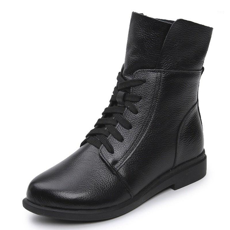 Fashion Cow Genuine Leather Women Ankle Boots Square Heel Short Boots Lady Lace Up Motorcycle Black Red Booties Mujer 20211
Fashion Cow Genuine Leather Women Ankle Boots Square Heel Short Boots Lady Lace Up Motorcycle Black Red Booties Mujer 20211